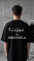 عجزت MARV OVERSIZE BLACK TSHIRT
