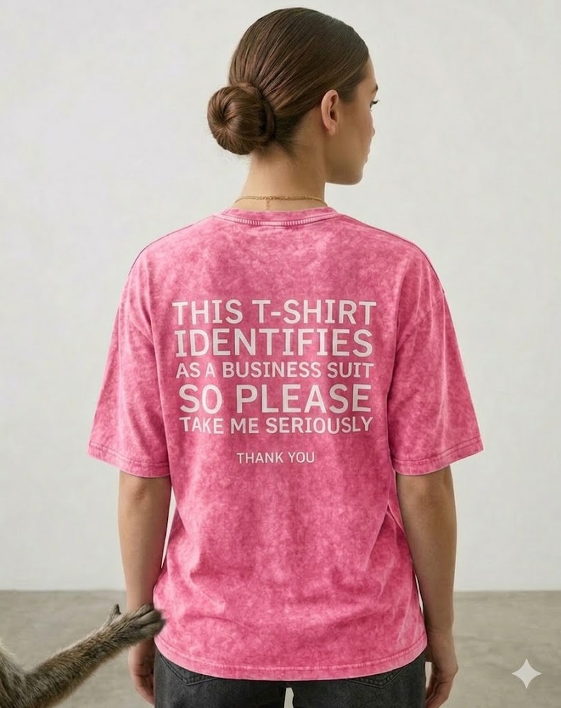 MARV T-SHIRT IDENTIFIES AS A BUSINESS SUIT - Washed oversize