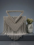 DANGLE TRIANGLE - METAL BEAD BAG