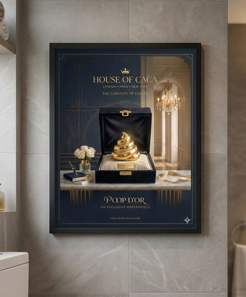 House of CACA - Bathroom poster