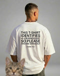 MARV TSHIRT IDENTIFIES AS A BUSINESS SUIT - Oversize black and white