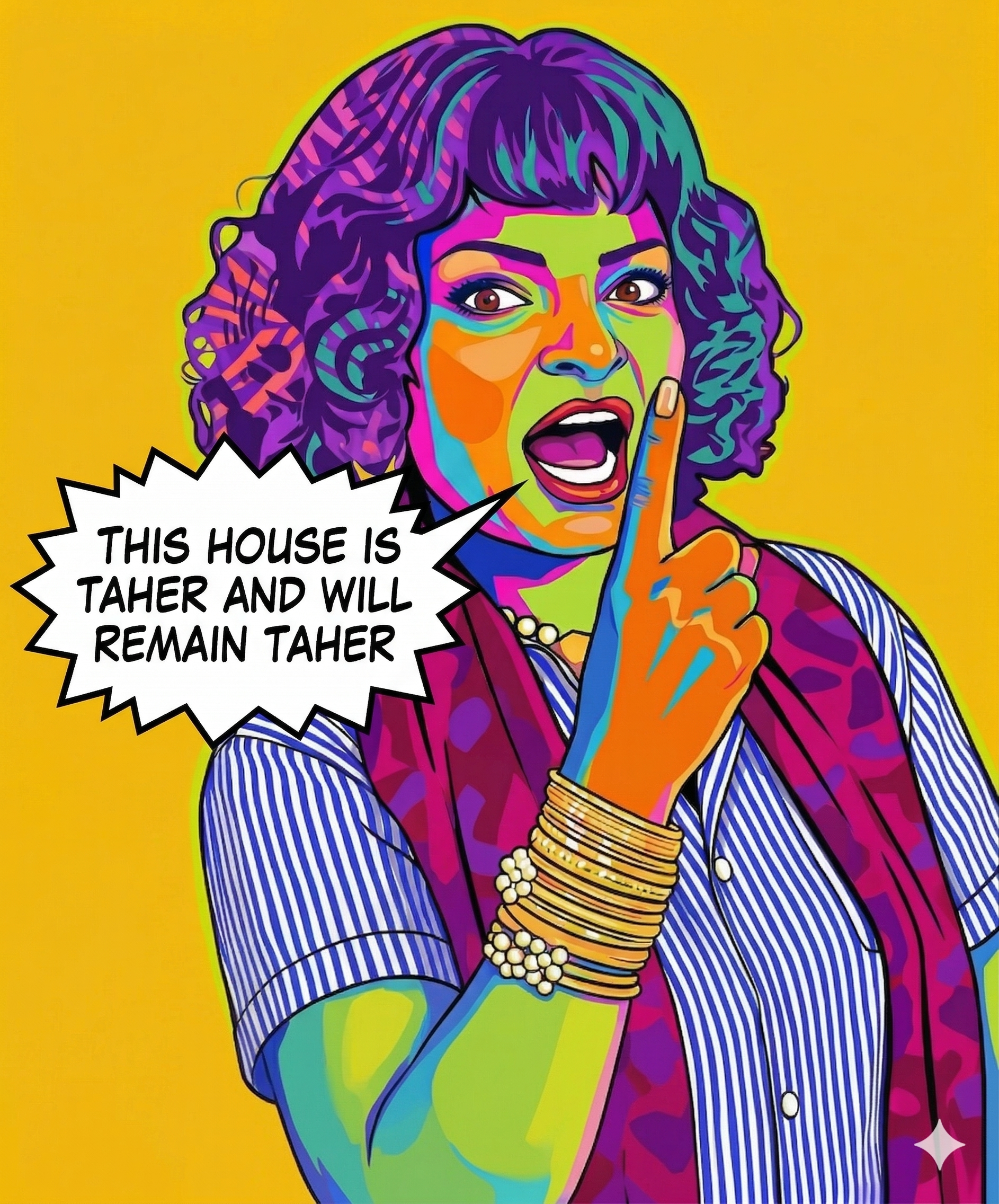 THIS HOUSE IS TAHER - POSTER – MARV