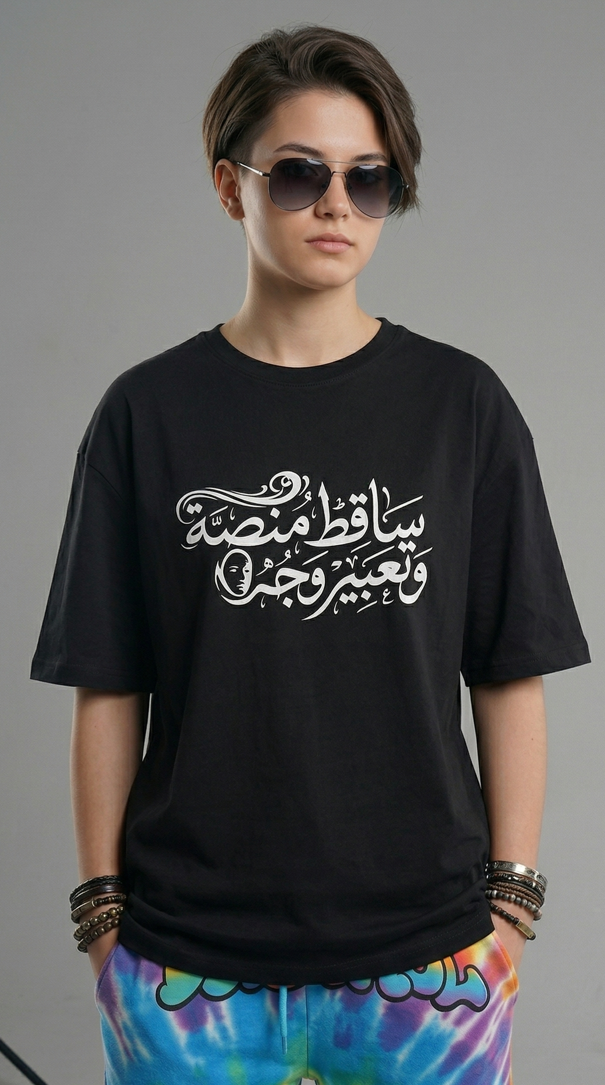 ساقط منصة MARV OVERSIZE T-SHIRT BLACK OR WHITE