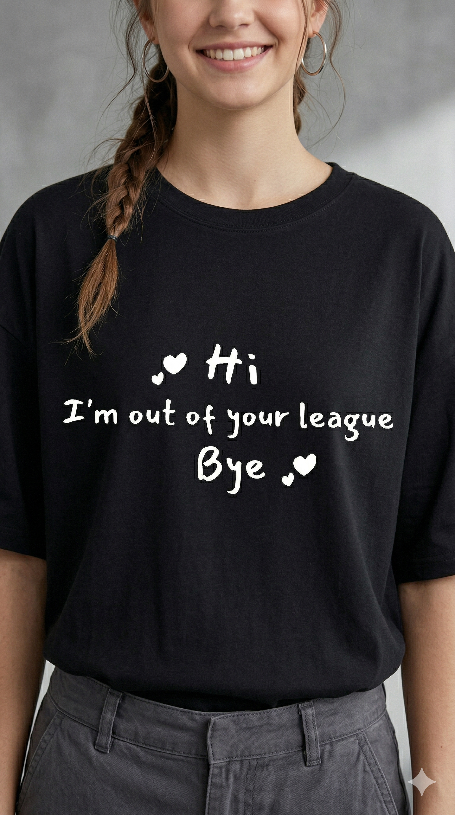 I'M OUT OF YOUR LEAGUE MARV OVERSIZE FIT TSHIRT