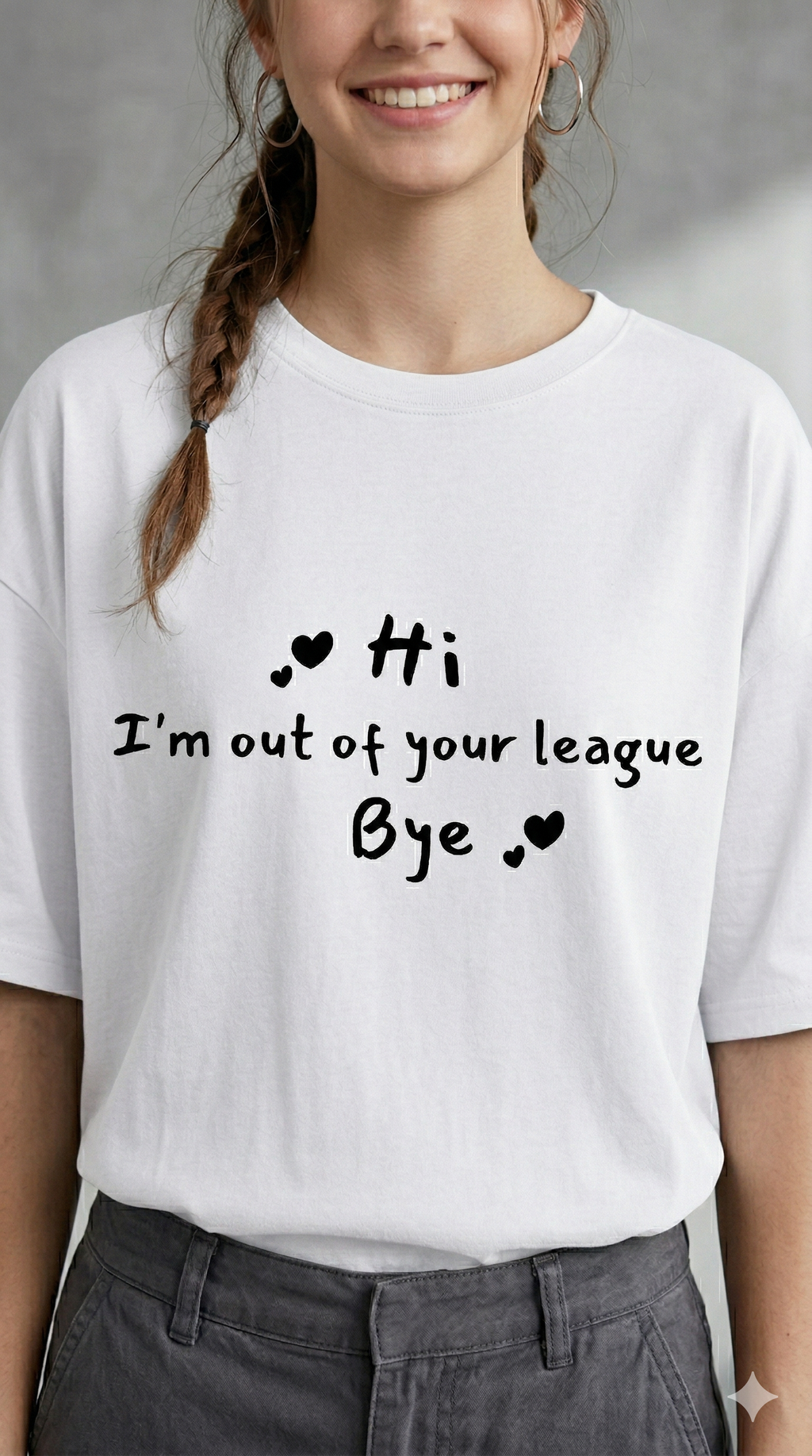 I'M OUT OF YOUR LEAGUE MARV OVERSIZE FIT TSHIRT